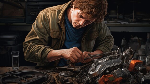mechanic-repairing-car-engine-with-wrench-tool